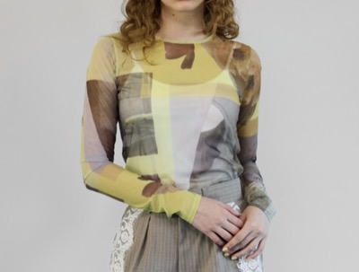 MAISON SPECIAL（メゾンスペシャル）　Photo Collage Mesh Tops