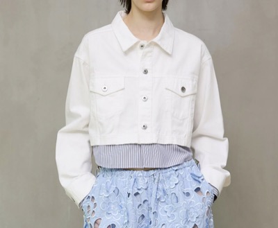 MAISON SPECIAL（メゾンスペシャル）　2WAY Denim Short Jacket