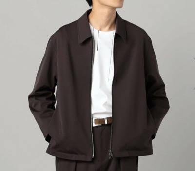 COMME CA MEN（コムサメン）　ソロテックス レーヨンフィラメント ステンカラーブルゾン
