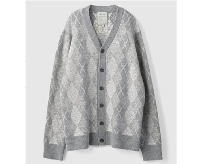 ANNUAL（アニュアル）　Argyle cardigan