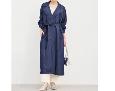 stola.(ストラ) ラペル衿ライトコート