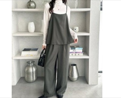 GeeRA(ジーラ) セットアップ風キャミソールサロペット