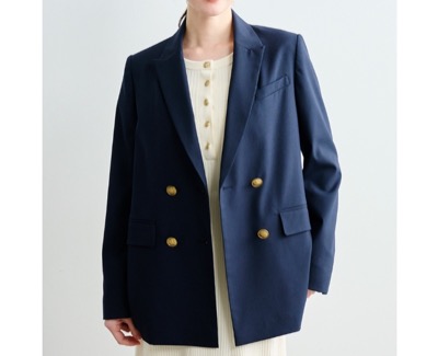 LOUNIE(ルーニィ) トロストレッチダブルテーラードジャケット