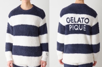 gelato pique(ジェラートピケ) 【HOMME】ジェラート2ボーダープルオーバー