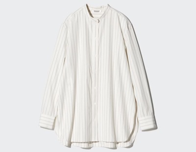 UNIQLO　コットンブレンドスタンドカラーシャツ
