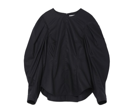 Mame Kurogouchi(マメ クロゴウチ) Cotton Lyocell Cropped Top