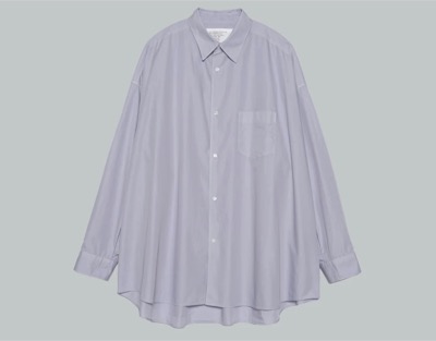 Graphpaper minus(グラフペーパー マイナス) Botanical Dyed Broad L/S Oversized Regular Collar Shirt