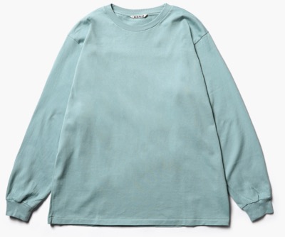 AURALEE（オーラリー）　LUSTER PLAITING L/S TEE