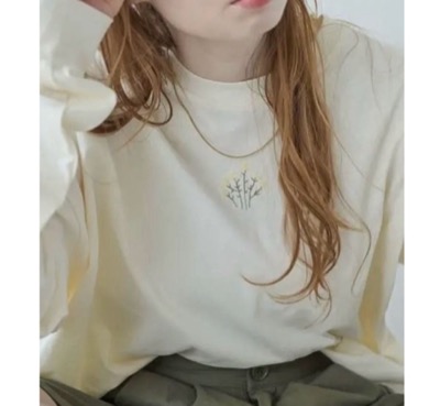 Crisp(クリスプ) フラワーポイントショートTシャツ