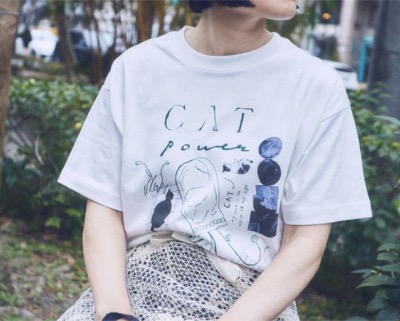 MELKIIISMYPOESY(メルキィアイズマイポエシー) catpower 半袖スリーブTシャツ