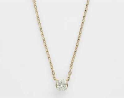 agete(アガット) K18ダイヤモンドネックレス(0.1ct)