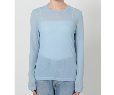 IENA LA BOUCLE(イエナラブークル) 水撚りガスフライスクルーロングTシャツ