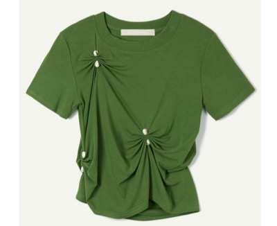 leinwande(ラインヴァンド) Stone Pinched Lyocel Tee