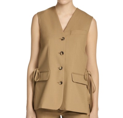 MARNI(マルニ) Side Tie V Neck Waistcoat Biscuit