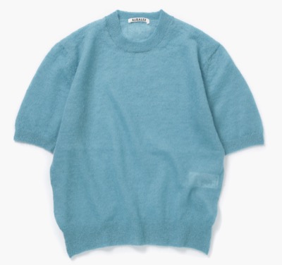 AURALEE（オーラリー）　KID MOHAIR SHEER KNIT TEE