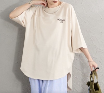 AMERICANA(アメリカーナ) ナンバリングプリント フットボールTシャツ
