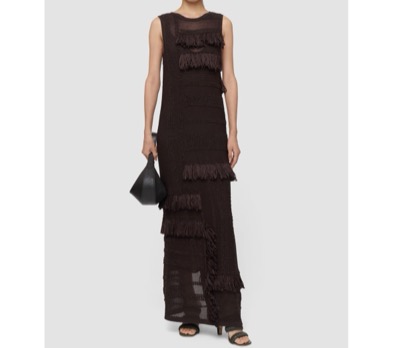 JOSEPH(ジョゼフ) Nari Cotton Raffia Fringe ドレス