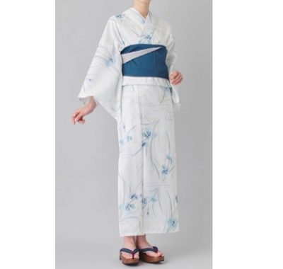 三松 浴衣あやめ柄