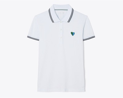 TORY BURCH（トリー バーチ）　PERFORMANCE PIQUÉ HEART POLO