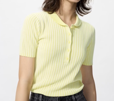 UNIQLO（ユニクロ）　プリーツニットポロセーター