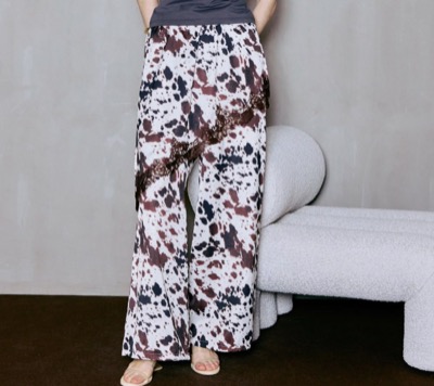 MAISON SPECIAL（メゾンスペシャル）　Wrap Satin Lace Pants