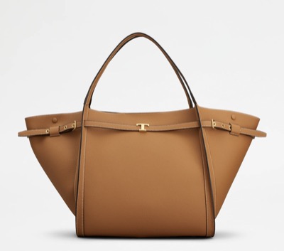 TOD'S（トッズ）　T シグネチャー レザー ショッピング バッグ