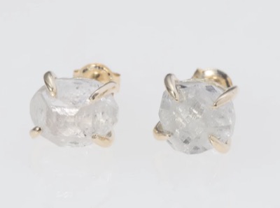 ENEY（エネイ）　GENSEKI 2CT K10YG PIERCED EARRINGS