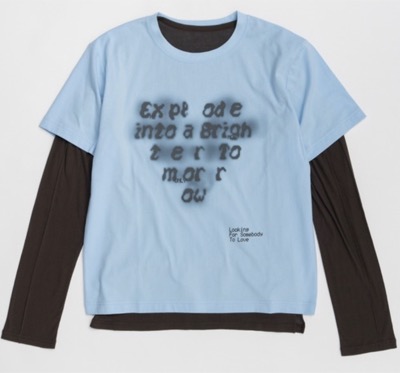 MAISON SPECIAL（メゾンスペシャル）　Open Heart Layered T-Shirt