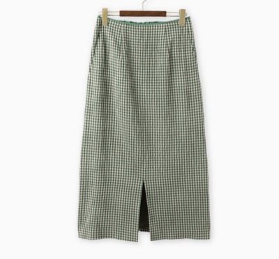 BRAHMIN（ブラーミン）　ギンガムチェックスリットタイトスカート