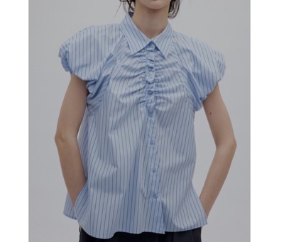 Ameri（アメリ）　MEDI BALLOON SHOULDER GATHER BLOUSE
