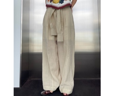 AMERI（アメリ）　MEDI SLEEVE BELT TUCK PANTS