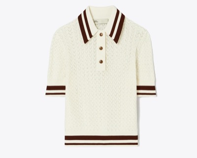 TORY BURCH（トリー バーチ）　コットン ポインテール ポロ シャツ