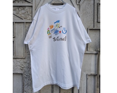深緑　TOTONOU HAND DRAWING print tee