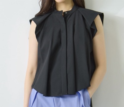 STUDIOUS(ステュディオス) French Sleeve Drape Shirt