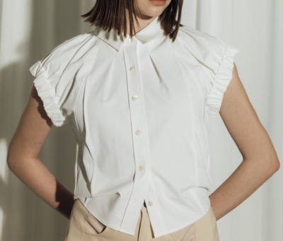 CITY TOKYO（シティートウキョウ）　Volume Gather Nosleeve Shirt