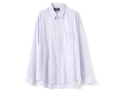 refomed（リフォメッド）　WRIST PATCH SLOUCH SHIRT “STRIPE“