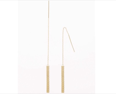 ENEY（エネイ）　HERRINGBONE K18 CHAIN PIERCED EARRING