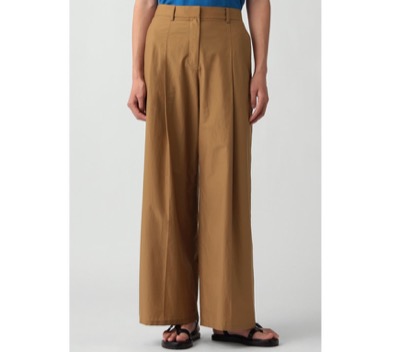 Theory(セオリー) タックワイドパンツ Soft Lawn