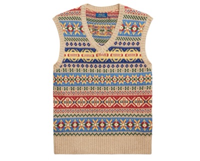 POLO RALPH LAUREN（ポロラルフローレン）　Fair Isle Vネックトップ