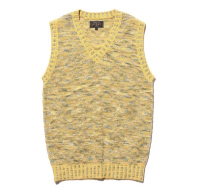 BEAMS PLUS（ビームスプラス）　V-Neck Vest ”KASURI” Jacquard