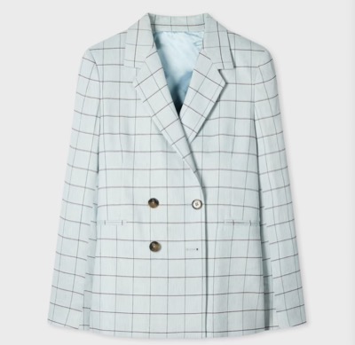 Paul Smith（ポールスミス）　Windowpane Double-Breasted Blazer