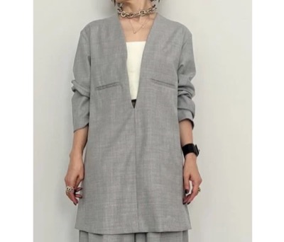 CHIEKO+　DEEP-V silk wool pullover