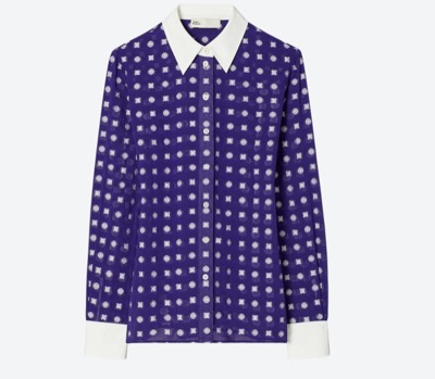 Tory Burch（トリーバーチ）　カラーブロックジャカードシャツ