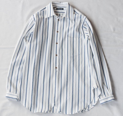 kado onomichi(カド オノミチ) Frank Leder Organic Striped Cotton Old Style Shirt