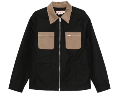 MARNI（マルニ）　コントラストカラーのパッチポケット付きジャケット